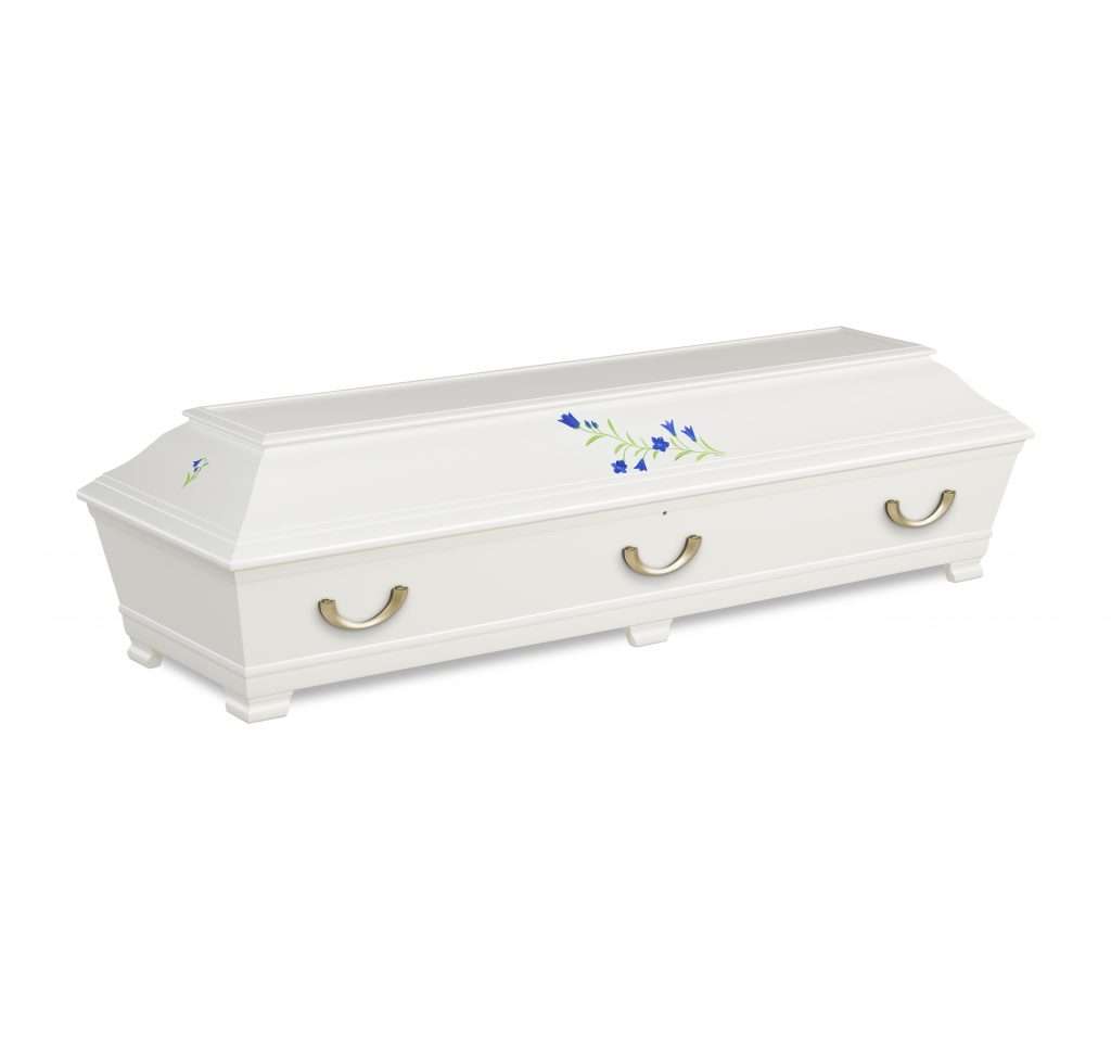 Blåklocka begravningskista